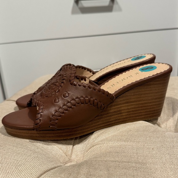 Jack Rogers Thompson Brown Wedges - Picture 7 of 8